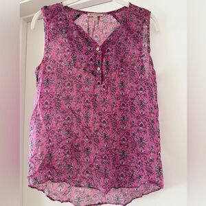Juicy Couture Pink Patterned Blouse